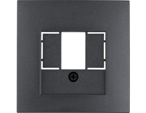 HAG 10331606 Centrální díl pro datovou a reproduktorovou zásuvku, Berker S.1/B.x, antracit, mat