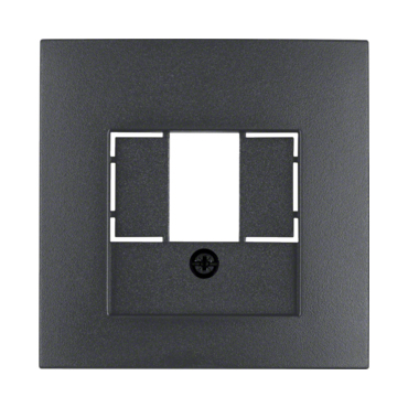 HAG 10331606 Centrální díl pro datovou a reproduktorovou zásuvku, Berker S.1/B.x, antracit, mat