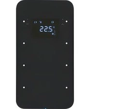 HAG 75643065 Dotykový sensor 3-násobný s termostatem, Berker R.1, sklo, černá