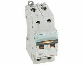 Jistič dvoupolový LEGRAND 409770 DX3 2P C25 25KA