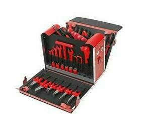 CIMCO 170378 Kožený kufr VDE s nářadím 380x480x220 mm (40 ks)