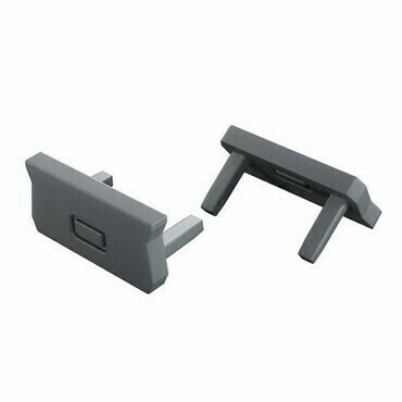 Koncovka profilu GREENLUX EC-PROFIL ATOM 2IN1 GRAY  (12-1544-01)