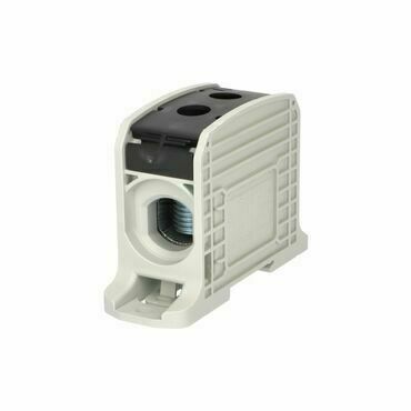 EL 1006044 Svorka univerzální RKA 185 LS, 353A, 1pól., AL/CU, černá, na DIN/na panel (bal.1)
