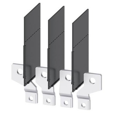 Připojovací sada 3VA9154-0QC00 3VA9154-0QC00, přední přívody - rozšířené, Cu/Al pasy / kabelová oka