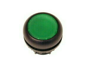 EATON 216597 M22S-D-G Ovládací hlavice tlačítka, zapuštěné tlačítko, bez aretace, černý kroužek, zel