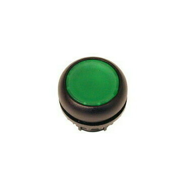 EATON 216597 M22S-D-G Ovládací hlavice tlačítka, zapuštěné tlačítko, bez aretace, černý kroužek, zel
