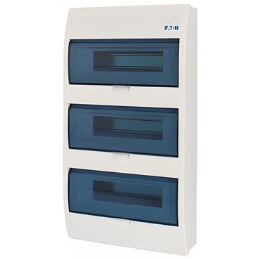 Rozvodnice nástěnná EATON 284640 BC-O-3/36-ECO, průhledné plast. dveře, 3 řady, 36 modulů