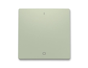 Kryt spínače ABB Zoni 3559T-A00933 243, olivová, jednoduchý s potiskem, pro řazení 3