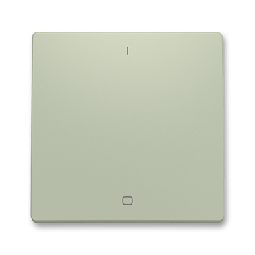 Kryt spínače ABB Zoni 3559T-A00933 243, olivová, jednoduchý s potiskem, pro řazení 3