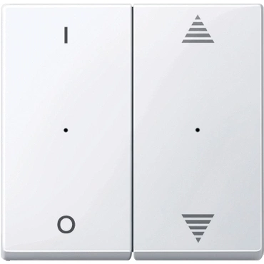 SCHN MTN619525 Kryty pro 2-násobný tlač. modul, 1/0+šipky, Active, System M