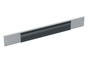 Panel na podstavec SOLARIX POD-PK-10-G, šířka 1000mm, výška 100mm, RAL 7035, šedý, kartáčová lišta