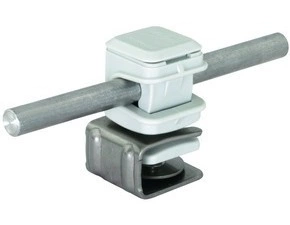 DEHN 204069  Podpěra vedení PLATTENsnap, nerez, 4-6mm s PV snap, plast šedý, H 16mm, pro prům. 8 DEH DEHN