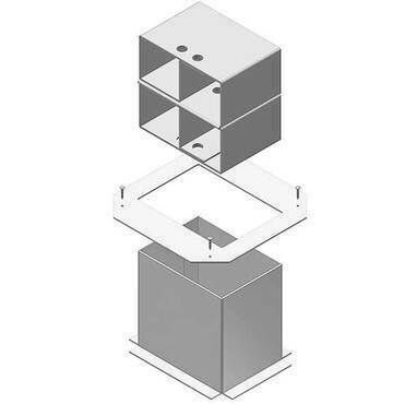 HLS HL VEVV3 Element pro NEO box, PP, čtvercový tvar 270x270 mm