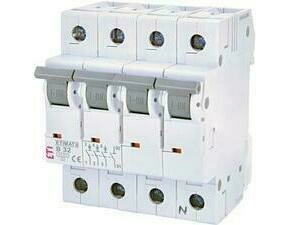 Jistič čtyřpolový ETI 002116519, ETIMAT 6 3p+N B32