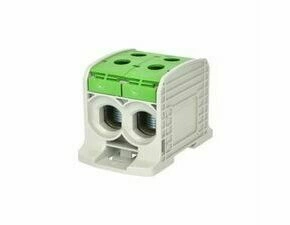 EL 1006047 Svorka univerzální RKA 185 DPE, 353A, 1pól. (4x vstup), AL/CU, zelená, na DIN/na panel (b