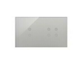 Kryt dotyk. ovl. SIMON DSTR234/71, 2 ovl. Simon 54 Touch, 2 dotyk.+4 dotyk., bouřková