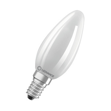 LED žárovka svíčka LEDVANCE LED CLB60 5.5W 827 FILFR E14 P, matná