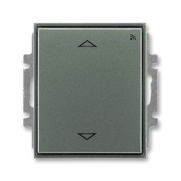 Spínač žaluziový ABB Time 3299E-A33108 34, antracitová, s krátkocest.ovlad., s RF přij., 868 MHz