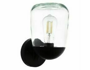 Svítidlo venkovní EGLO AL-WL 1 E27 SCHWARZ KLAR DONATORI, nástěnné