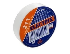 Páska elektroizolační ANTICOR 200, 211 PVC, 15x10x0,13, bílá