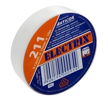 Páska elektroizolační ANTICOR 200, 211 PVC, 15x10x0,13, bílá