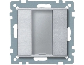 SCHN MTN627560 KNX tlač. panel 1-násobný plus, Aluminium, System M RP 0,08kč/ks