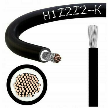Kabel solární H1Z2Z2-K 01X4 1kV  BLACK měděný