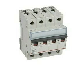 Jistič čtyřpolový LEGRAND 404157 TX3 4P B32 10000A