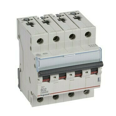 Jistič čtyřpolový LEGRAND 404157 TX3 4P B32 10000A