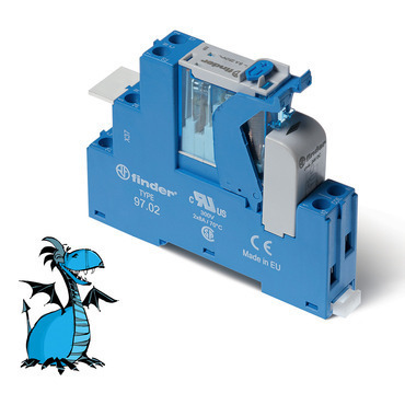 FINDER 4C.02.9.012.0050 Vazební člen, 2P/8A, 12V DC, LED_OD RP 0,07kč/ks