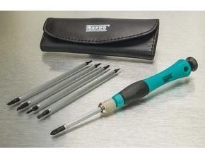 wpr10198 251-RBS-1 6-dílná sada "ROBBINS" malých šroubováků " (otočné vymněnitelné násady, rukujeť)