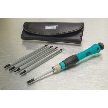 wpr10198 251-RBS-1 6-dílná sada "ROBBINS" malých šroubováků " (otočné vymněnitelné násady, rukujeť)