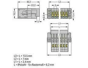 WAGO 769-602/004-000 1vodičový konektor s pájecími piny