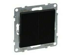 Tlačítko dvojité č.1/0+1/0 LEG 721417 Suno černá NO-NC