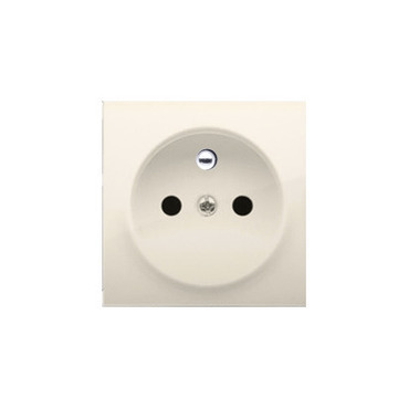 Kryt 1 násobné zásuvky SIMON DGZ1ZP/41, s uzemněním, se clonkami, krémová