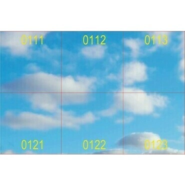 LED panel dekor MODUS IBS4000A4SKY600ND/01, čtverec 600x600 mm