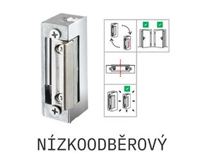 Zámek elektrický CZECHPHONE DORCAS 54N412F, nízkoodběrový, 12V