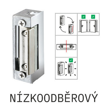 Zámek elektrický CZECHPHONE DORCAS 54N412F, nízkoodběrový, 12V