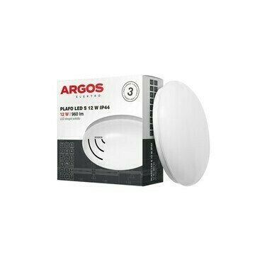 LED svítidlo přisazené ARGOS PLAFO LED S 12W IP44 se senzorem