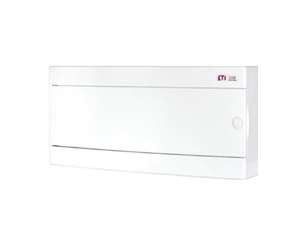 Rozvodnice nástěnná ETI 001100281 ECT 1x24PO, s bílými dvířky ECT 1x24PO, počet modulů: 24 (1x24)