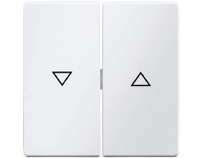 HAG 16256089 Kolébka s potiskem šipky, dělená, Berker Q.x, bílá, sametová