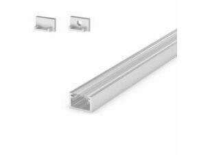 LED profil přisazený GREENLUX SET-PROFIL (E2) SR/CL 2m, stříbrná