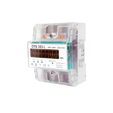 EL 1000883 Elektroměr DTS 353-L 80A, 4,5mod., LCD, 3-fáz., 1-tar., podružný (bal.1)