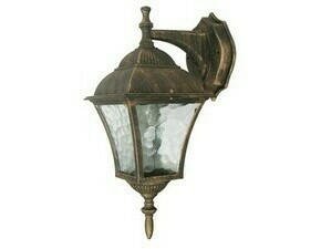 Venkovní nástěnné svítidlo Toscana antická zlatá E27 1×60W RABALUX 8391