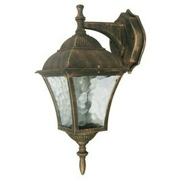 Venkovní nástěnné svítidlo Toscana antická zlatá E27 1×60W RABALUX 8391