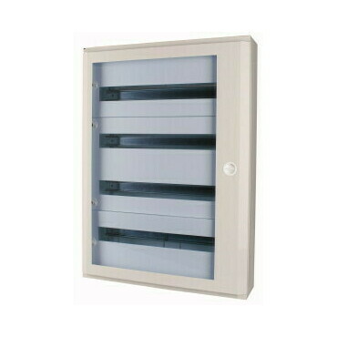 Rozvodnice nástěnná EATON 113688 BF-OT-2/48-G-C, šedá, prosklené dveře, N/PE svorkovnice, 2 řady