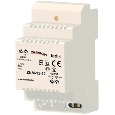 Zdroj napájecí ZAMEL LEDIX MODULOVÝ, 12Vss, 15W