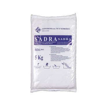 Sádra GYPSTREND 5 kg, šedá