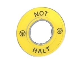 SCHN ZBY9220 3D kruhový štítek pro nouzové zastavení, NOT-HALT