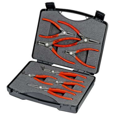 KNIPEX 00 21 25 Kleště na pojistné kroužky - precizní, sada v kufříku